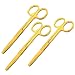 AAProTools Lot of 3 Operating/Dressing Scissors Blunt/Blunt 5 Inches Straight Full Gold , Stainless Steel