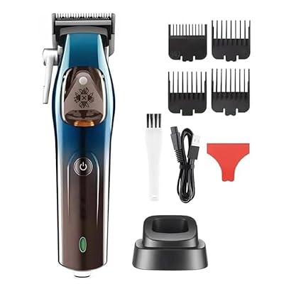 DAXXIN Hair Clippers, Professional Men Barber Hair Trimmer Beard Rechargeable Haircut Machine 10000 RPM