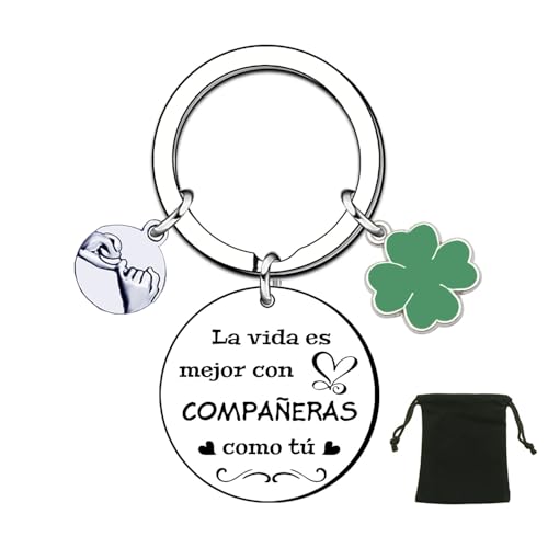 LUODAN Presentes colegas porta-chaves presente para companheira trabalho presente para companheira de trabalho presente para amiga porta-chaves presente despedida companheira de trabalho, 7, L