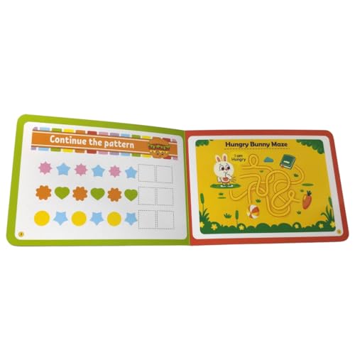 Image of Kiddale Early Learning Pack - 3 Non-Sound Books for Toddlers: Alphabet Tracing, Color Peekaboo & 16 Brain-Boosting Activities