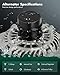 SCITOO New Alternator Fit For Dodge For Avenger Alternator, For Chrysler For Sebring Alternator, For Jeep for Compass Alternator, For Jeep For Patriot Alternator 1.8L 2.0L 2.4L A2TJ0481 CW 115Amp