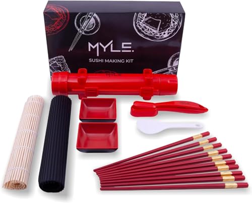 Kit para hacer Sushi, Kit Sushi para Principiantes, Kit Sushi, Set para hacer sushi profesional, Maquina para Sushi, Sushi Maker, Esterilla de Sushi, Esterilla Sushi, Set Sushi, Sushi Bazooka
