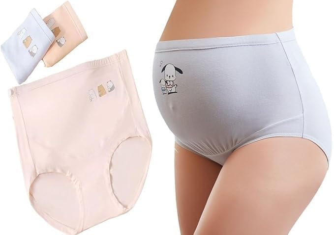 rinpoche 2 PCS pregnancy panty for women daily use, over bump pregnancy panty, High Waist Full Coverage panty, pregnancy panty after delivery, Full Belly Support Comfy Cotton Pregnancy Panty-picture-50