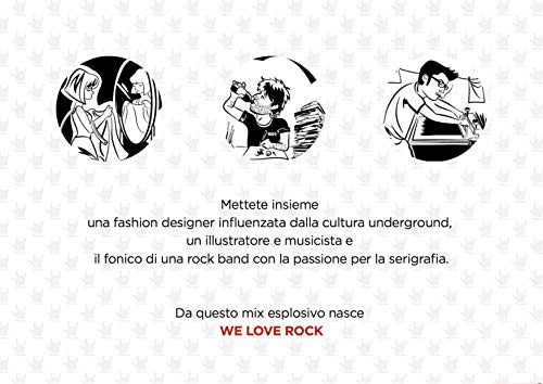 Guantone rock BLACK BBQ serigrafato a mano WE LOVE...