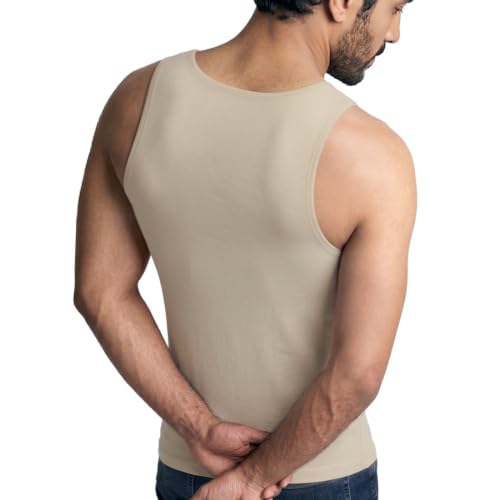 Image of dermawear Men Zenrik High Compression Shapewear Vest for Chest and Abdomen
