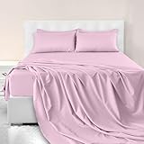 LDC LUX DECOR COLLECTION Juego de sábanas de 6 piezas de tamaño matrimonial, sábanas de microfibra cepillada, sábanas y fundas de almohada con bolsillo profundo de hasta 16 pulgadas, sábanas ligeras