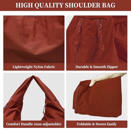 Bolso Slouchy de nylon grande para mujer miniatura 4