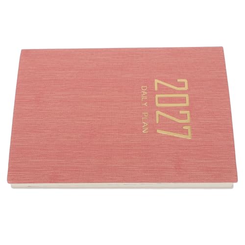 Planificador 2027 A5 MERRYHAPY agenda rosa de piel sintética y cuaderno de organización diaria