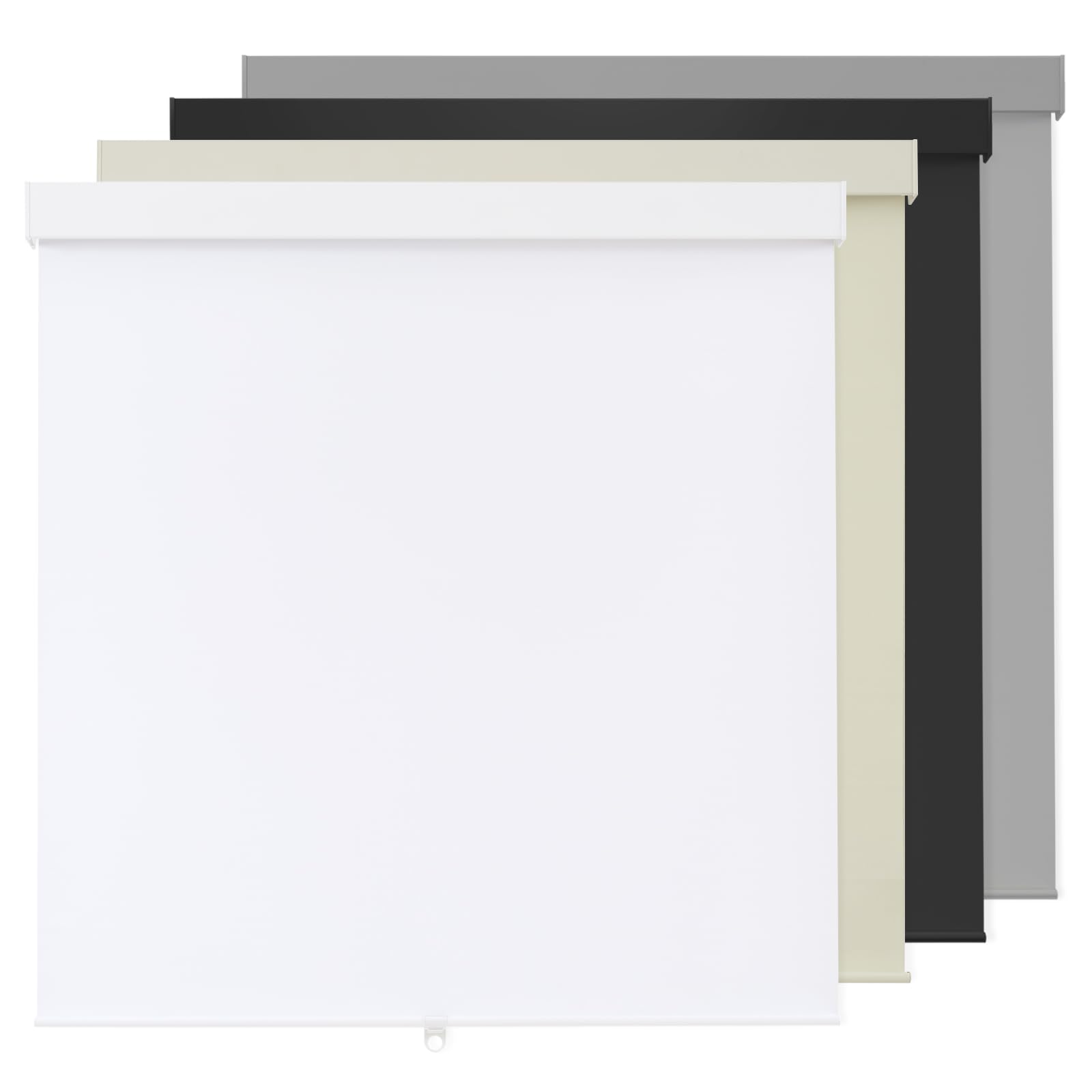 100% Blackout Roller Shades Cordless Blinds for Indoor Windows,Free-Stop Window Shades Pull Down,Thermal Insulated Fabric UV Protection,Blackout Window Guard Blinds for Home,Office,White,65" W x 72" H