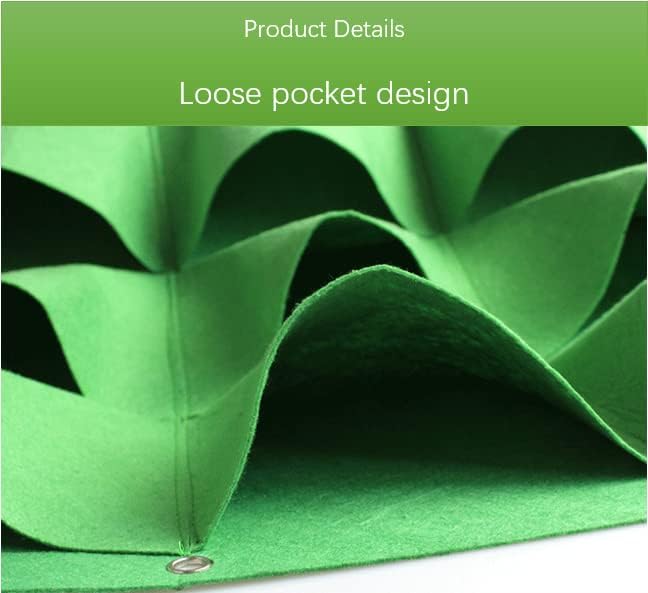 Miniatura 8 de AA006-18G - Bolsas colgantes de cultivo para plantar, 18 bolsillos, para montar en la pared, bolsas colgantes para macetas, contenedor vertical de