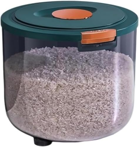 WNRJワンタッチ開閉密閉米櫃 大容量米びつ お米ケース フードストッカー 密閉米貯蔵箱 ごはん保存容器 防虫防湿鮮度保持 お米・小麦粉・ナッツ用 清潔便利 冷蔵庫収納可能 キッチン必備貯蔵容器