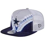 New Era Men's Gray/Navy Dallas Cowboys Throwback Dye Golfer Snapback Hat