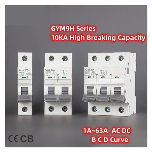Disyuntor 3P 25A magnetotérmico carril DIN interruptor automático de 10KA trifásico 7