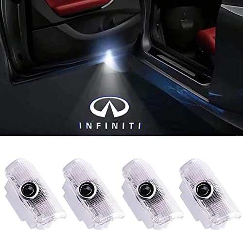 Aukur Car LED Door Logo Projector Ghost Shadow Lights For Infiniti G M Q FX EX QX Series(4-Pack)