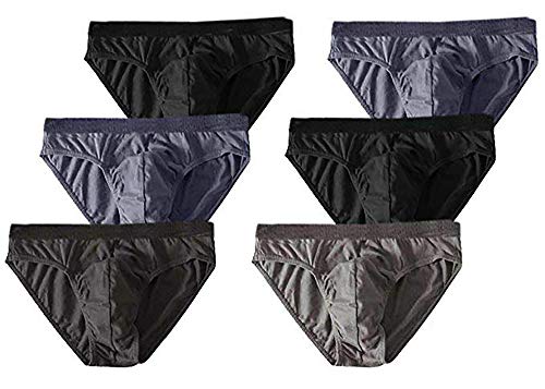 PORTER AND LAMBERT Mens Briefs - Classic Slips Waistband Underwear | Boys Hipster Pants | Soft Cotton | Breathable | Sexy Boxer Shorts (Multipack of 3/6/12) (6, L)
