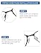 2 Pairs Replacement Nosepieces Nose Pads for Oakley Socket 5.5 OX3218/Socket 5.0 OX3217/Socket Ti OX5019/Steel Plate OX3222/Contrail OO4147 Eyeglasses