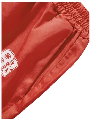 SOLY HUX Men's 2 Piece Outfits Letter Graphic Color Block Zip Up Short Sleeve Collared Shirt and Shorts Set Streetwear4