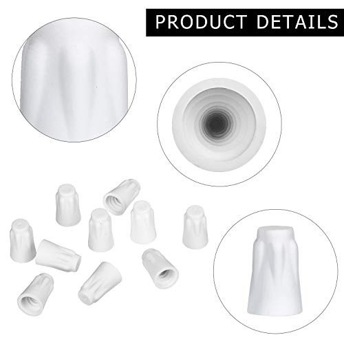 image for Zonon 36 Pcs Ceramic Wire Connector White Ceramic Nuts 18-8 AWG High T