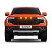 LHINO 3pc Amber LED Front Grille Lights Compatible with 2022-2025 Ford Next-Gen Ranger Raptor Trucks, Smoked Lens, Seamlessly Integrates with AUX Switch