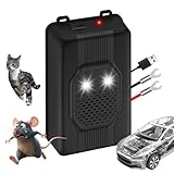 auvstar Marderschreck Auto,Marderabwehr mit Blitzlicht,Hochwirksame Automatischer Marderschutz für Auto 12V Autobatterie, AA-Batterie oder USB,Autozubehör Marder Abwehr,1 Stück