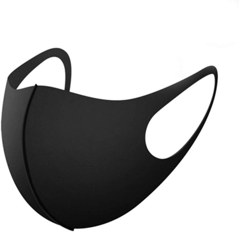 Polyester Face Mouth Cover Dustproof Facial UV Protective Cover Washable Reusable Black Bandana for Women Men TPZA93094
