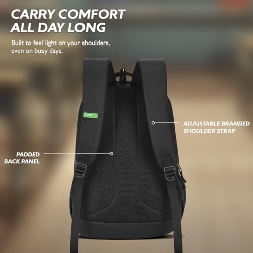 Image of United Colors of Benetton Unisex High-School Backpack BENTON | 3-Compartment Large Capacity Bag with Game Changer Graphics | Backpack for School Girls and Boys | 37L Capacity