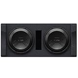 Kenwood Excelon P-XW1221D Ported 2-ohm Dual Loaded Enclosure with Two 12' Subwoofers