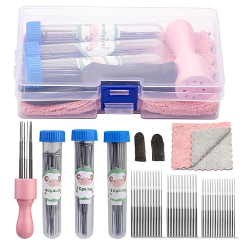 Kit de fieltro de aguja completo con lana para principiantes