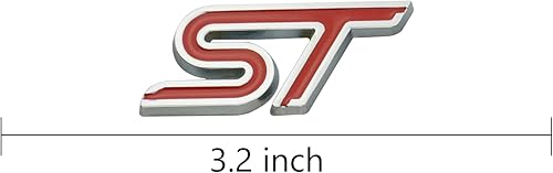 Miniatura 5 de 2 calcomanías de metal 3D para puerta de elevación del maletero de la puerta trasera, logotipo rojo, calcomanía de repuesto para ST Truck Car