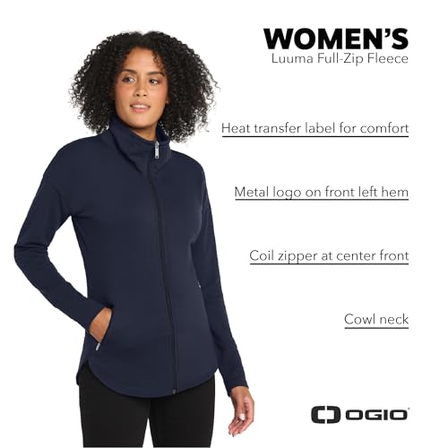 OGIO Women's Luuma Full Zip Fleece | Comfortable Jacket for Spring & Fall, Lightweight Zip Up for Casual Wear & Workouts4