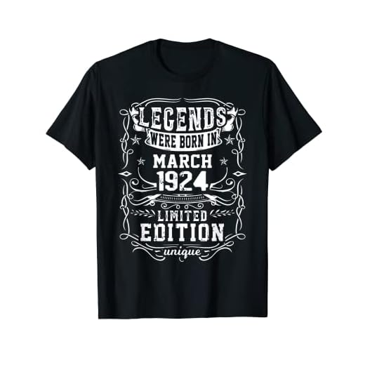 Cumpleaños Marzo 1924 Edición Limitada Regalo March 1924 Camiseta
