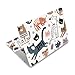 PLIGREAT Laptop Decal Sticker Skin Cover, Cute Cat Laptop Stickers Skins Decal Fits 12-15 Inch Laptops Universal Removable Vinyl Notebook Art Protector Netbook PC Cover Decals