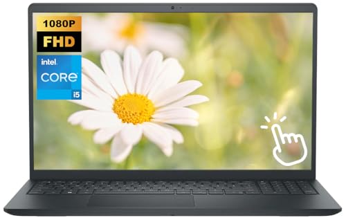 Dell 15.6' Touchscreen Laptop Computer, 16GB RAM 1TB Storage (512GB SSD + 512GB External), Intel Core i5-1334U (10-Core), FHD 1920 x 1080 Display, SD Card Reader, Windows 11, Black