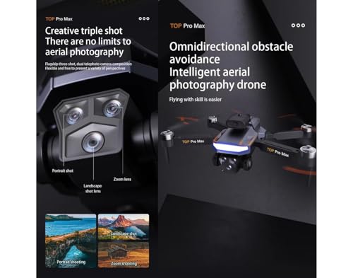 Image of Brushless Motor 4K Toy Drone, Intelligent Obstacle Avoidance, 5G Video Transmission, and Foldable Design for Aerial Shots and Safe Outdoor Exploration. (P18-PRO)