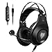 Produktbild ELEGIANT Gaming Headset ps4 Gaming Kopfhörer Noise Cancelling Headphones Bügelkopfhörer mit Reiner Tonqualität Mikrofon 3,5mm Klinke für PS4 Pro/PS4 Xbox One PC Laptop Tablet Mac