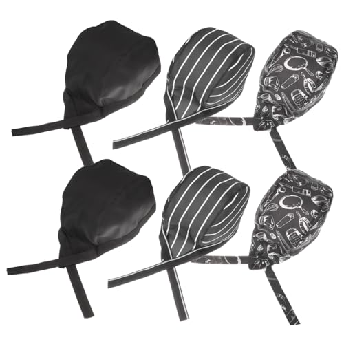 Toques de chef cuisine et restauration lot de 6 chapeaux de cuisinier unisexes