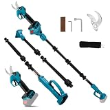 Akku Astschere Kompatibel mit Makita 18V, 2 in 1 Elektrische Gartenschere mit 2M...