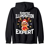 Completa tu propio juego de ayudantes de Papá Noel y cubre la casa de arriba a abajo con luces brillantes. Gran sudadera para electricistas, negocios de decoradores de luz, árbol de Navidad, hornear galletas, ver películas de Navidad o envolver regalos. Compra para tu decorador