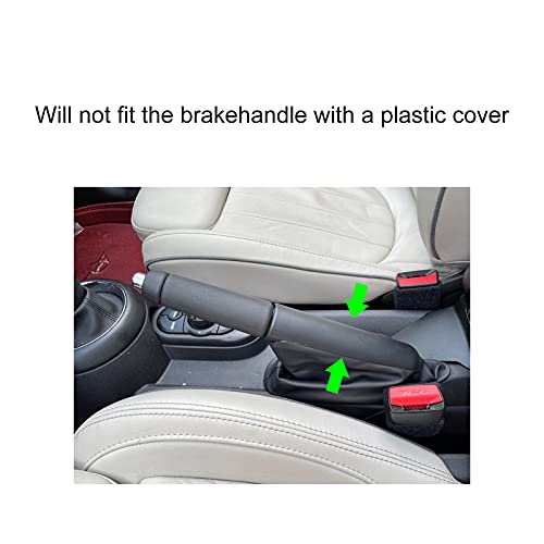 Weywu Handbrake Cover Metal Parking Brake Lever Replacement Car Interior Decorations For Mini Cooper R55 R56 R57 R58 R59 -Grey Flag #TOP6