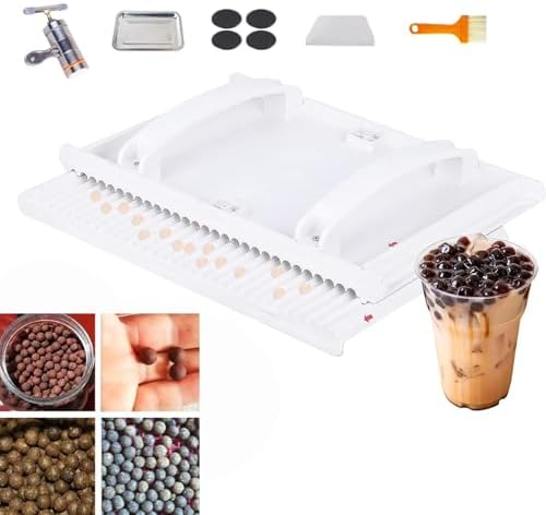 DIY Tapioca Pearls Making Machine, Manual Pearl Rubbing Board for Bubble Tea, Handmade Tapioca Pearls Forming Tool, Perfect for Milk Tea Lovers