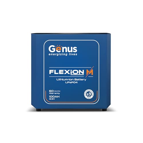 Genus Flexion M 100Ah 12.8V LifePO4 Lithium-ion Solar Compatible ...