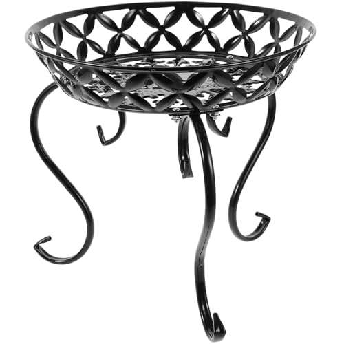 Support plantes fer noir intérieur stable pour grand pot - 2