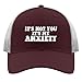 Anxiety Hat Its Not Youu Its My Anxietys Dad Hat, Vintage Caps for Men