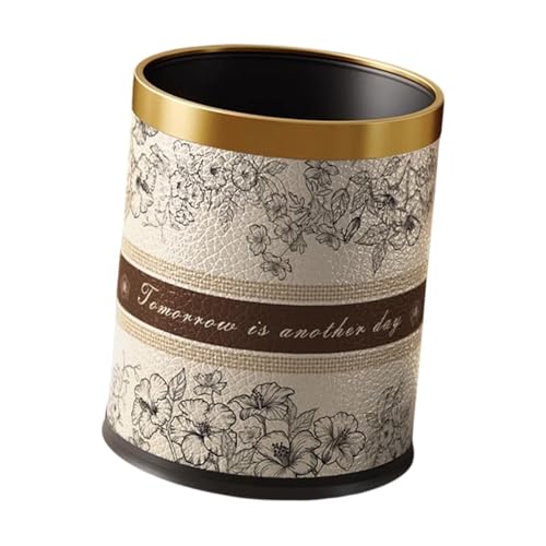 Poubelle ronde style G pour cuisine et toilettes - Conteneur à déchets compact
