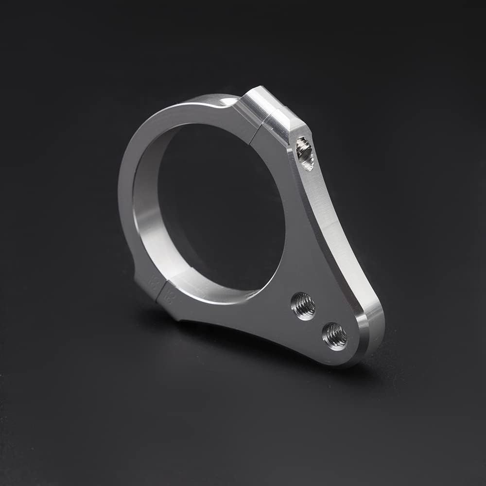 31-54mm Universal Steering Damper Bracket Fork Clamp Support Holder for Motorcycle Racing Motorbike Street ATV Electric Scooter(Clear)