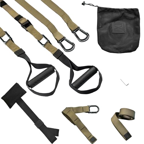 Infinitsports - Elite Schlingentrainer-Set mit 3 Befestigungslösungen  inkl Türanker  Premium Sling Trainer/Suspension Trainer für zuhause und unterwegs