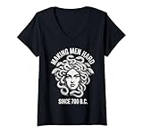 Photo Gallery donna divertente medusa detto fare uomini difficile mito greco umorismo adulto maglietta con collo a v Photo Gallery donna divertente medusa detto fare uomini difficile mito greco umorismo adulto maglietta con collo a v