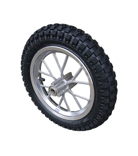 HMParts Roue arrière complète 8 pouces avec pneu 12 1/2 x 2.75 Mini Cross Dirt Bike 2 temps