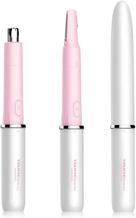 Hair Trimmer for Facial and Body,Nose Ear Trimmer, All in ONE Hair Remover for Women and Men Battery Powered TB-1458