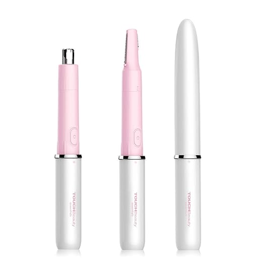 TOUCHBeauty Hair Trimmer for Face Eyebrow Nose Ear Body Hair Trimming, All in ONE Hair Remover for Women & Men Dual Blades Shaver Battery Powered TB-1458
